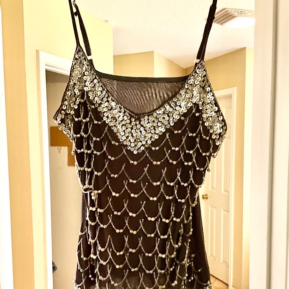 Vintage Beaded sequin embroidered top with adjustable straps , size S-M - Picture 12 of 12